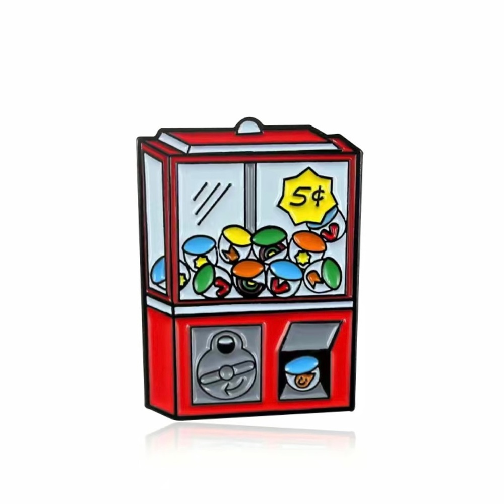 Cartoon Game Machine  Metal Pin Badge Decorative Accessories For Clothes Backpac